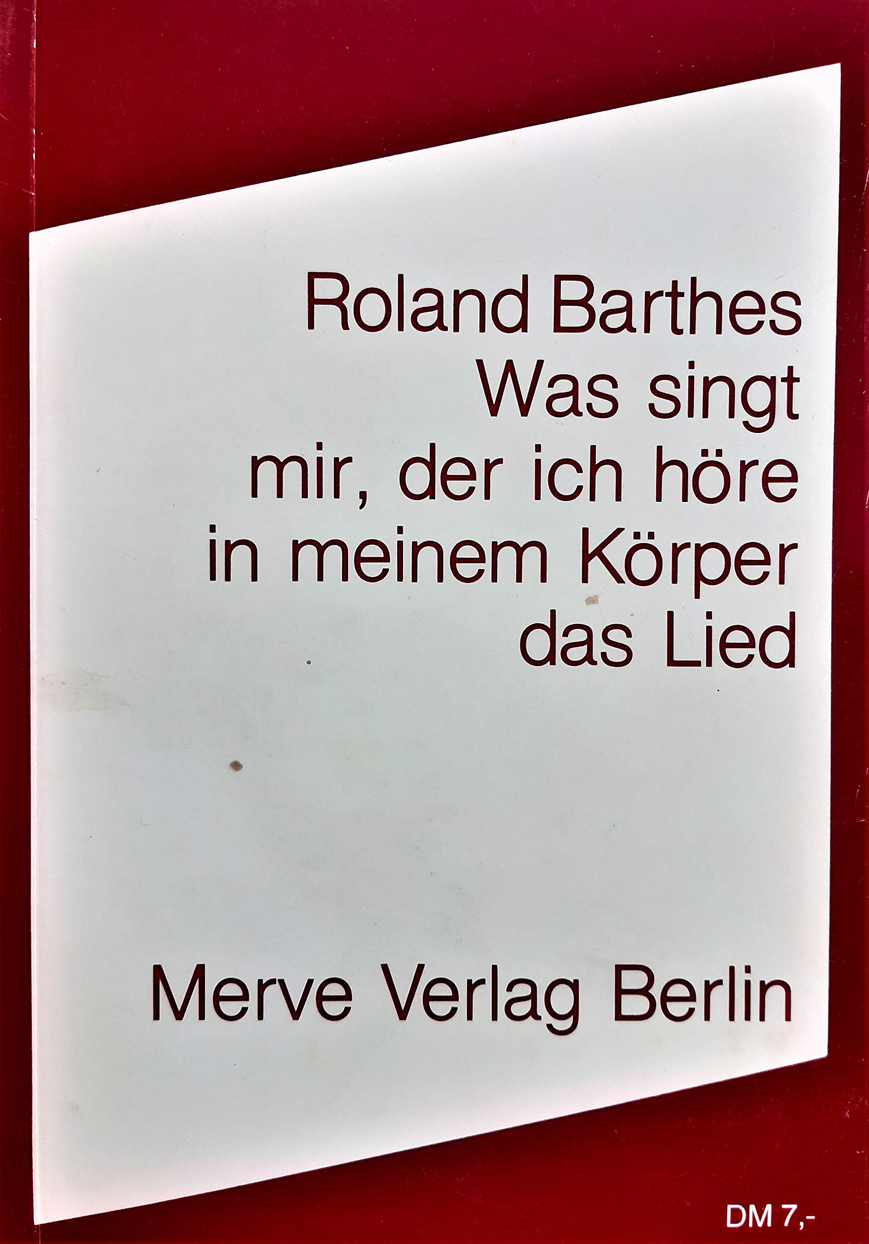 Was singt mir, der ich höre in meinem Körper das Lied book