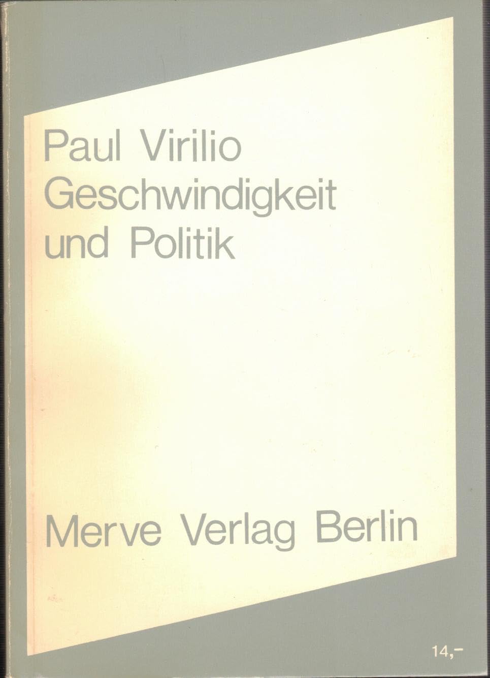 Geschwindigkeit und Politik Media & Communication
