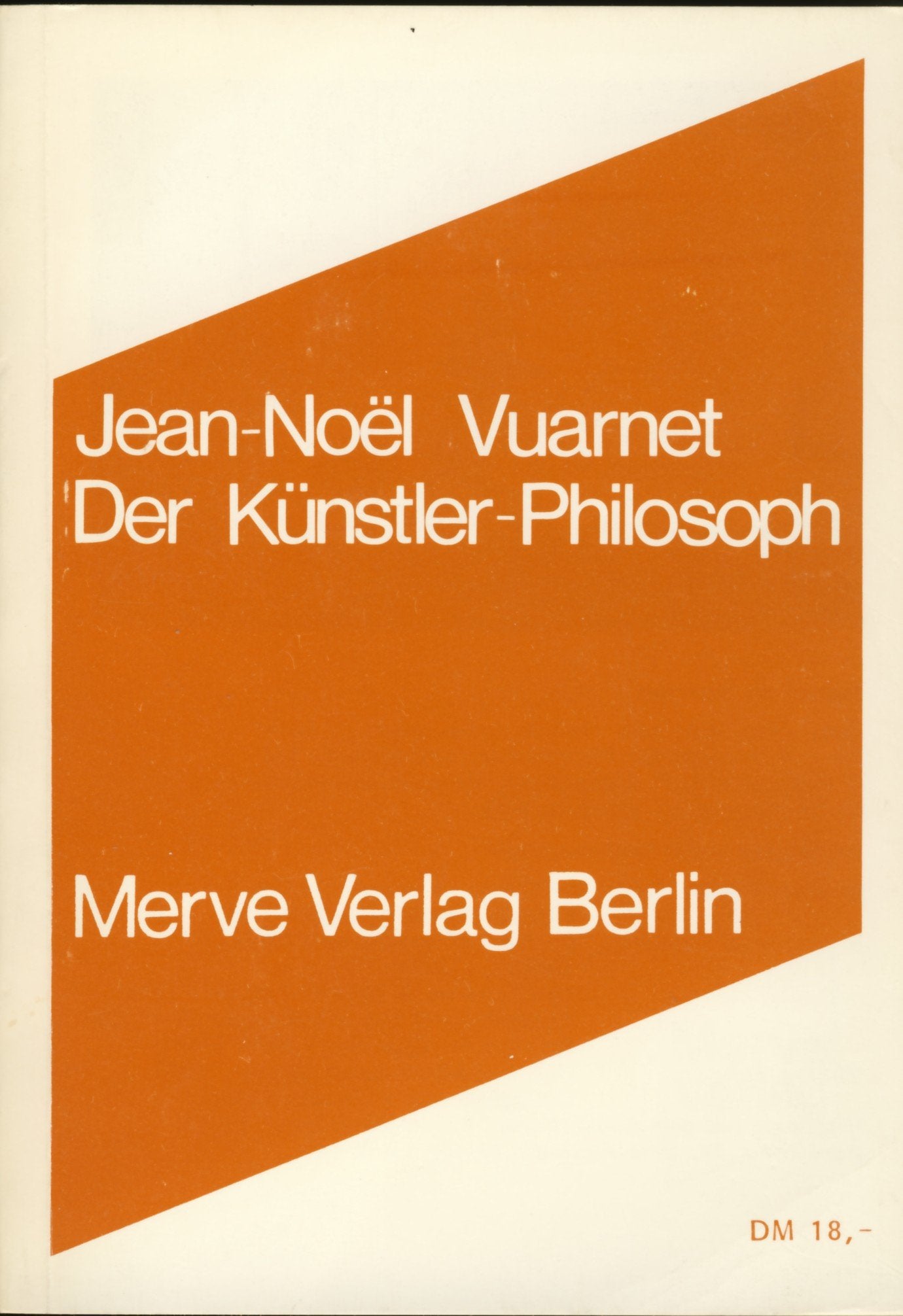 Der Künstler-Philosoph - Jean-Noel Vuarnet book
