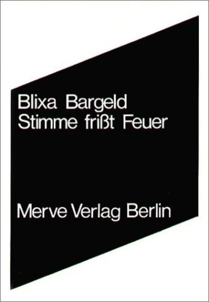 Stimme frißt Feuer (Internationaler Merve Diskurs: Perspektiven der Technokultur) Social Sciences