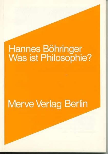 Was ist Philosophie?: Sechs Vorlesungen (Internationaler Merve Diskurs: Perspektiven der Technokultur) Philosophy