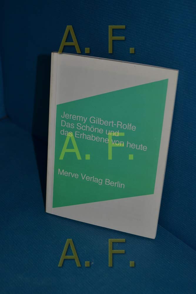 Das Schöne und das Erhabene von heute Fiction