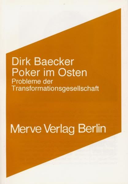 Poker im Osten: Probleme der Transformationsgesellschaft (Internationaler Merve Diskurs: Perspektiven der Technokultur) Law