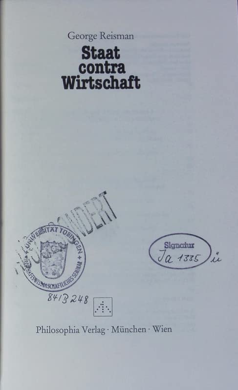 Staat contra Wirtschaft (Pro - Kontra) Books