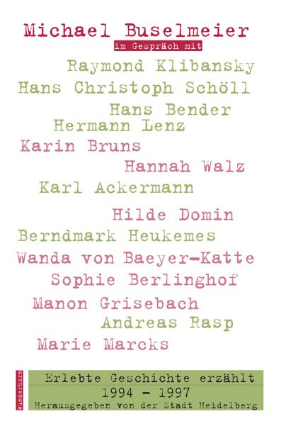 Erlebte Geschichte erzählt 1994-1997 Essays & Short Stories