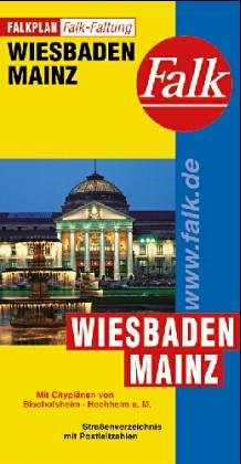Falk Pläne, Wiesbaden, Mainz Maps & Plans