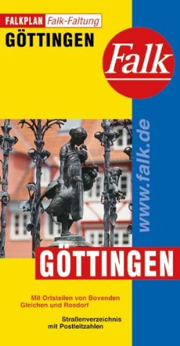Falkplan Falk-Faltung Göttingen: Straßenverz. m. Postleitzahlen Maps & Plans
