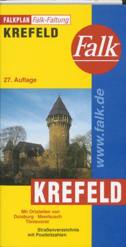 Falkplan Falk-Faltung Krefeld: Mit Ortsteilen von Duisburg, Meerbusch, Tönisvorst. Straßenverz. m. Postleitzahlen Leisure, Home & Garden