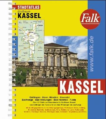 Falk Pläne, Großraum-Städteatlas Kassel, Göttingen, Fulda Geology & Geography