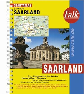 Falk Pläne, Großraum-Städteatlas Saarland Geology & Geography