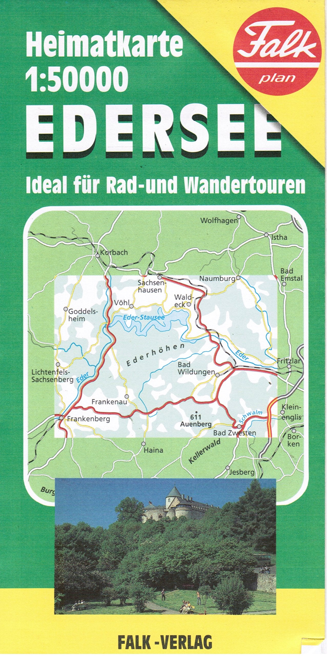 Edersee - Heimatkarte Ideal für Rad- Und Wandertouren 1:50000 Books