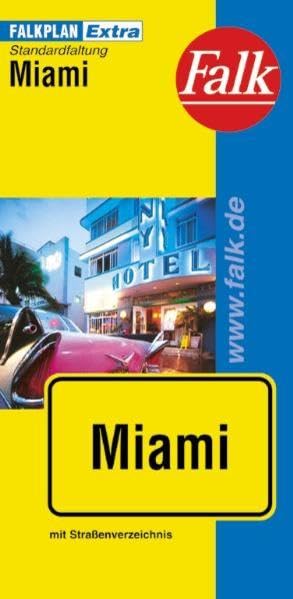 Falk Cityplan Extra Standardfaltung International Miami mit Straßenverzeichnis Leisure, Home & Garden