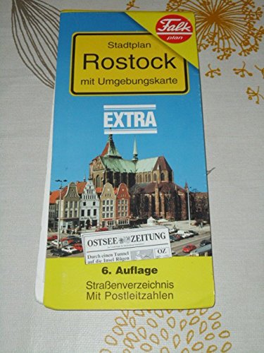 Stadtplan Rostock : mit Umgebungskarte ; Strassenverzeichnis ; mit Postleitzahlen (1:20 000) Books