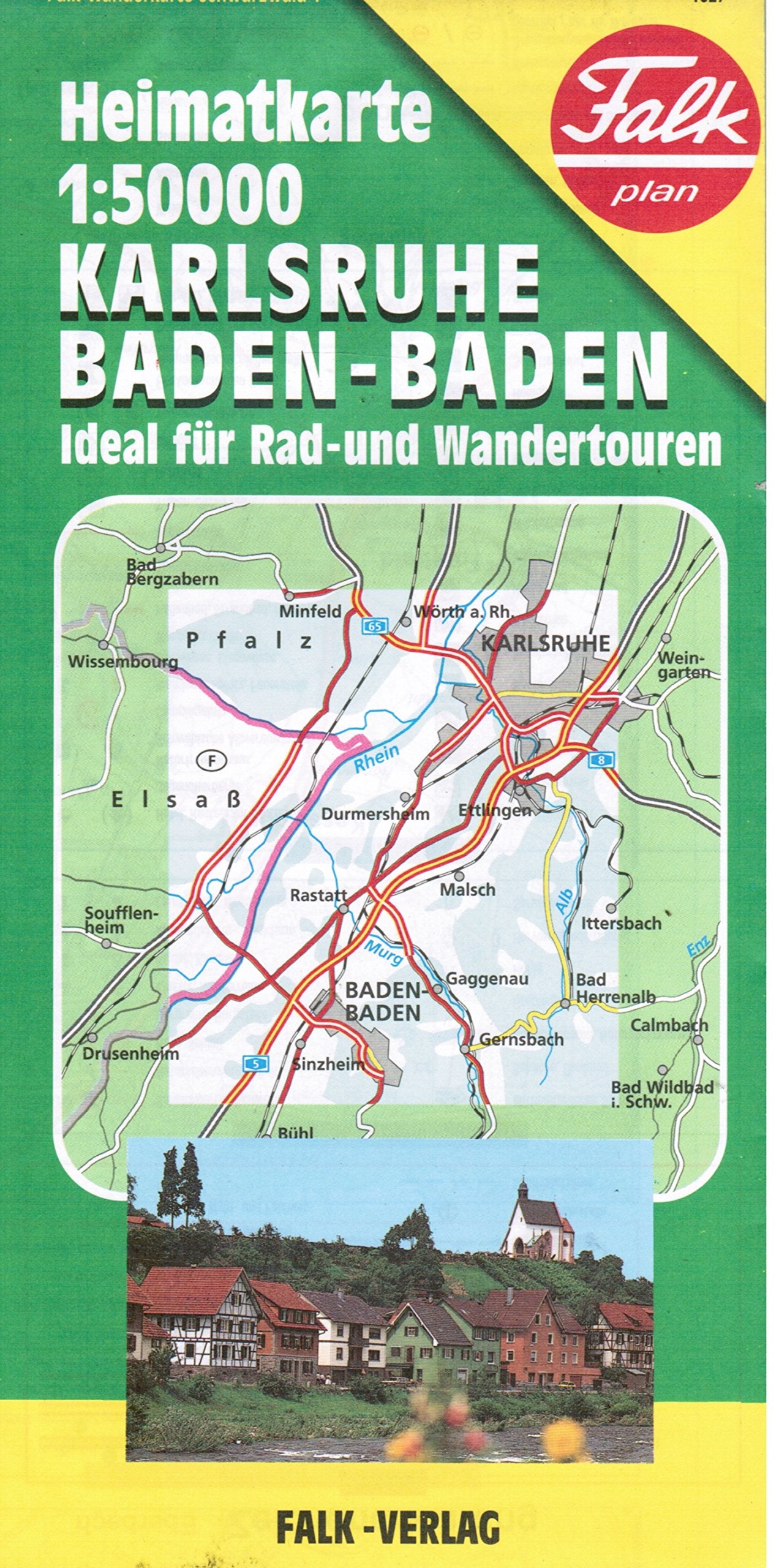 Karlsruhe Baden-Baden - Heimatkarte Ideal für Rad- Und Wandertouren 1:50000 Books