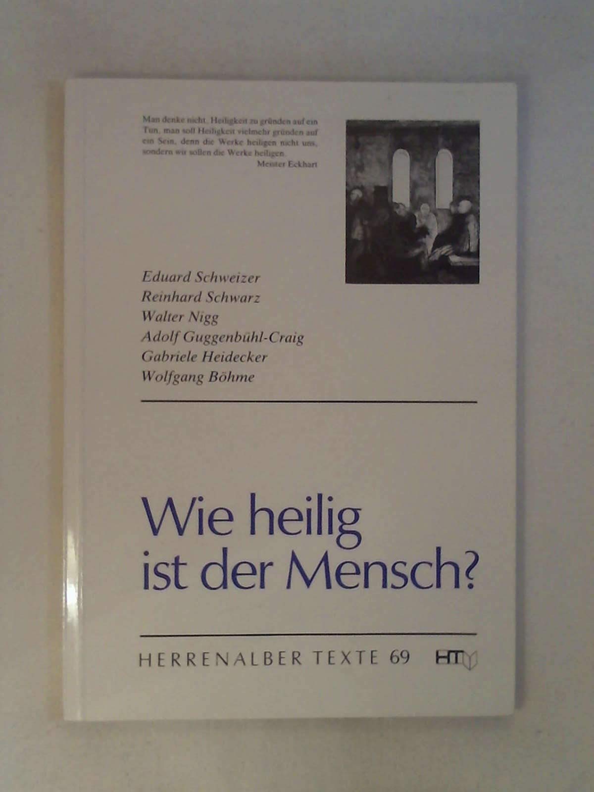 Wie heilig ist der Mensch? Books