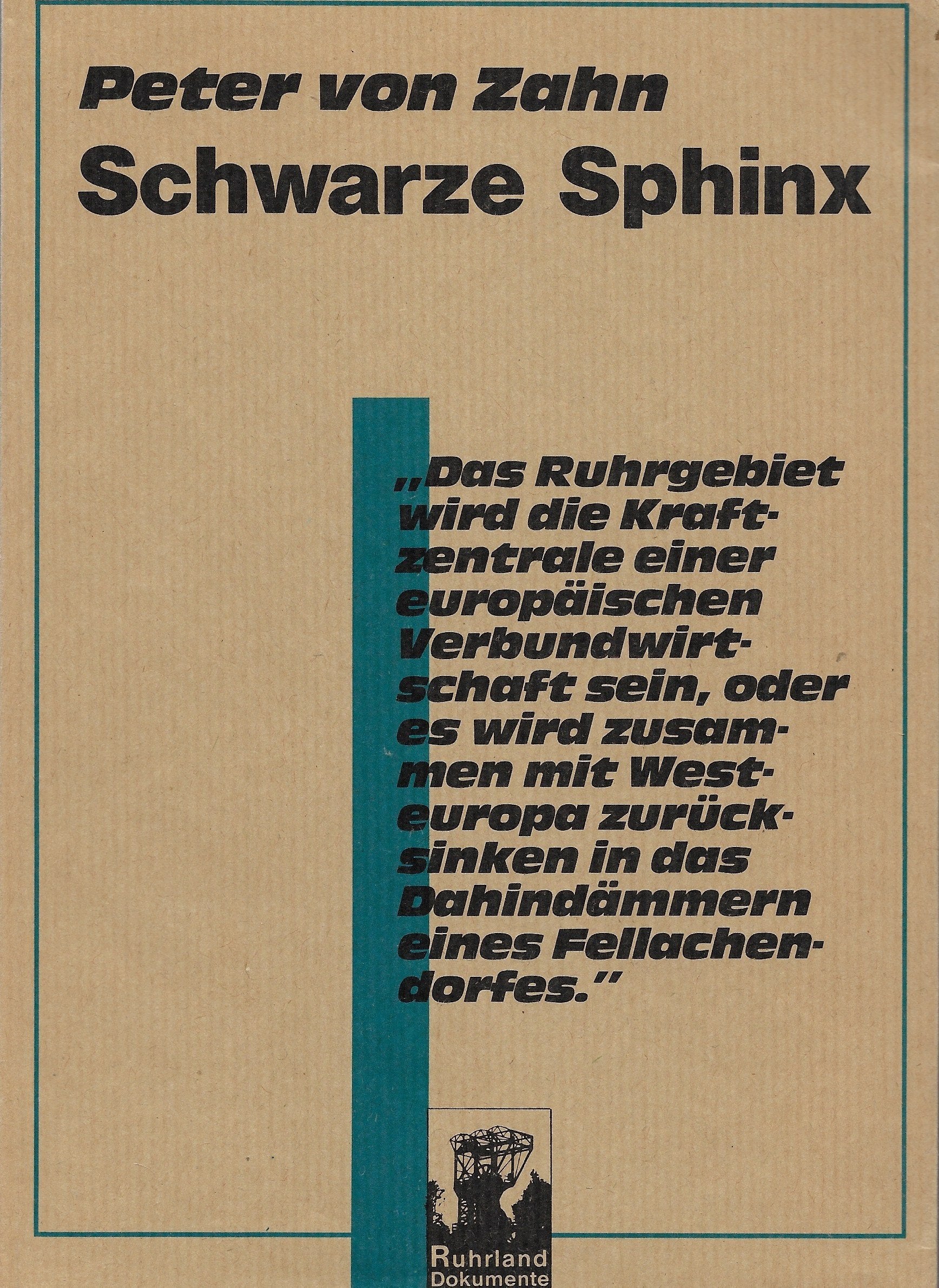 Schwarze Sphinx: Bericht von Rhein und Ruhr (Livre en allemand) book