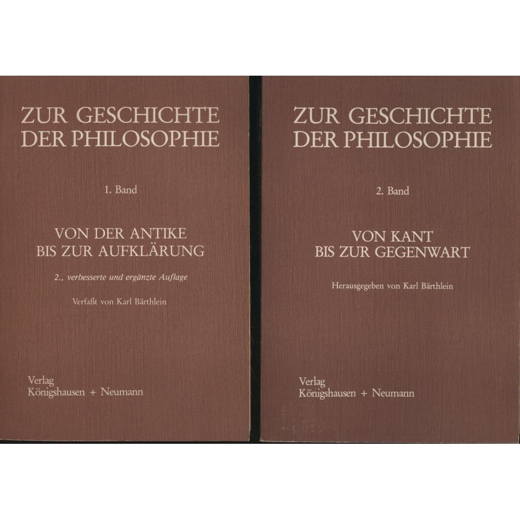 Zur Geschichte der Philosophie, in 2 Bdn., Bd.1, Von der Antike bis zur Aufklärung book