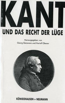 Kant und das Recht der Lüge Philosophy