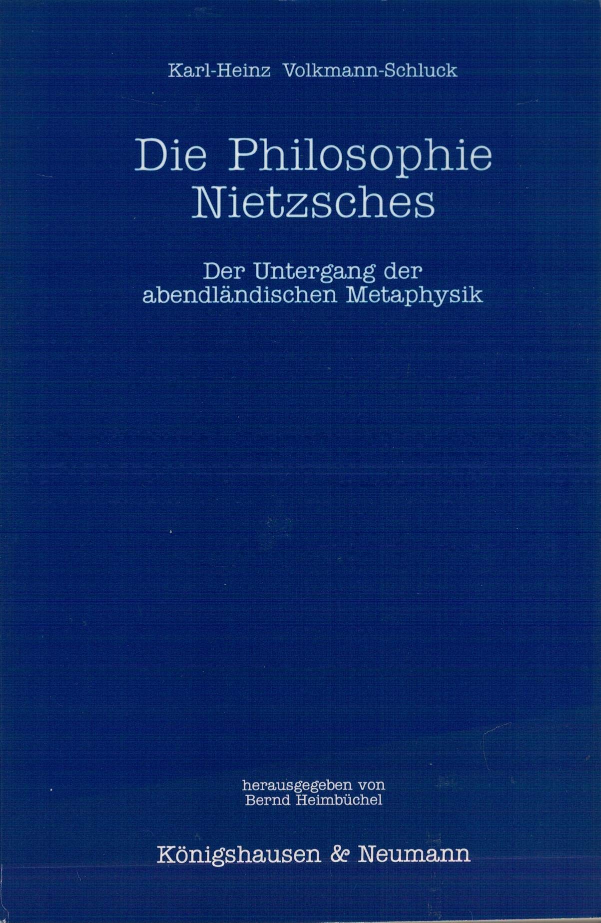 Die Philosophie Nietzsches: Der Untergang der abendländischen Metaphysik Books