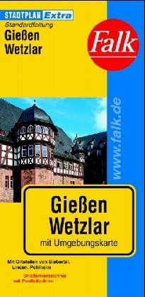 Grossraum Giessen - Wetzlar: Innenstädte Giessen und Wetzlar. 1:15000 Maps & Plans