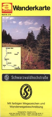 Schwarzwaldhochstrasse: Wanderkarte. Mit Radwegen, farb. Wegezeichen u. Wanderbeschreibung Maps & Plans