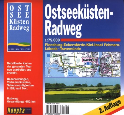 Geführte Radtouren: Ostseeküsten- Radweg 1 : 75 000. Hiking & Cycling Books