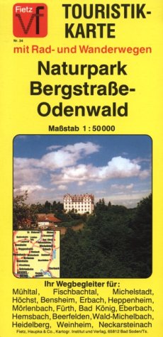 Fietz-Touristikkarte. Naturpark Bergstraße-Odenwald. Books