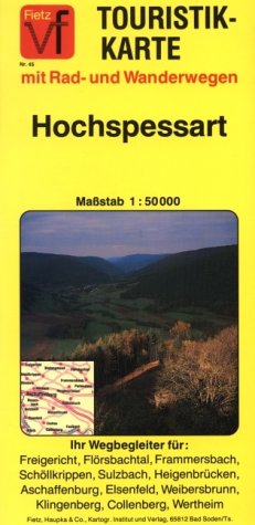 Fietz Touristikkarte, Nr.45, Hochspessart Maps & Plans