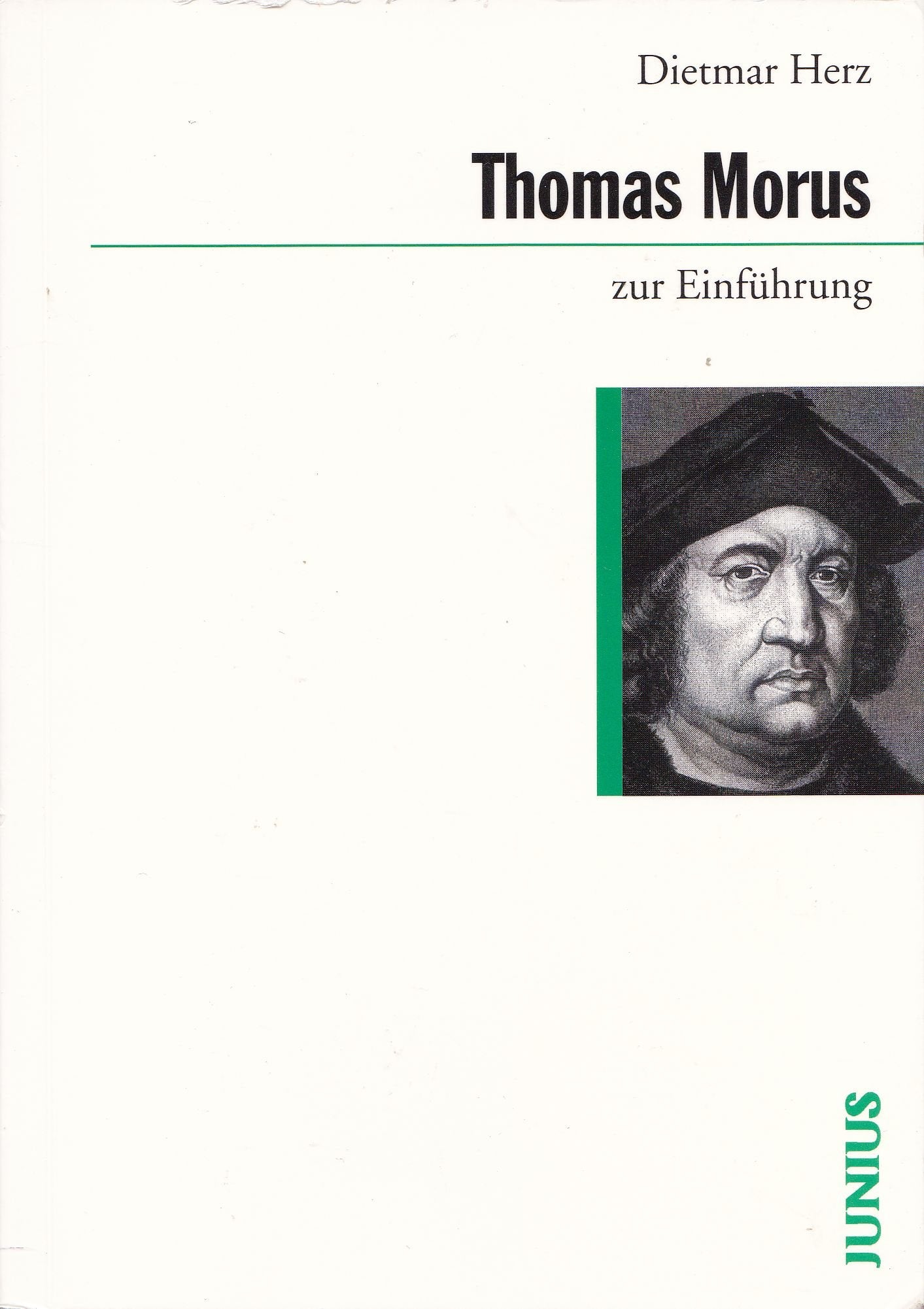 Thomas Morus zur Einführung Philosophy Books