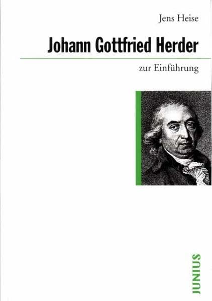 Johann Gottfried Herder zur Einführung Philosophy