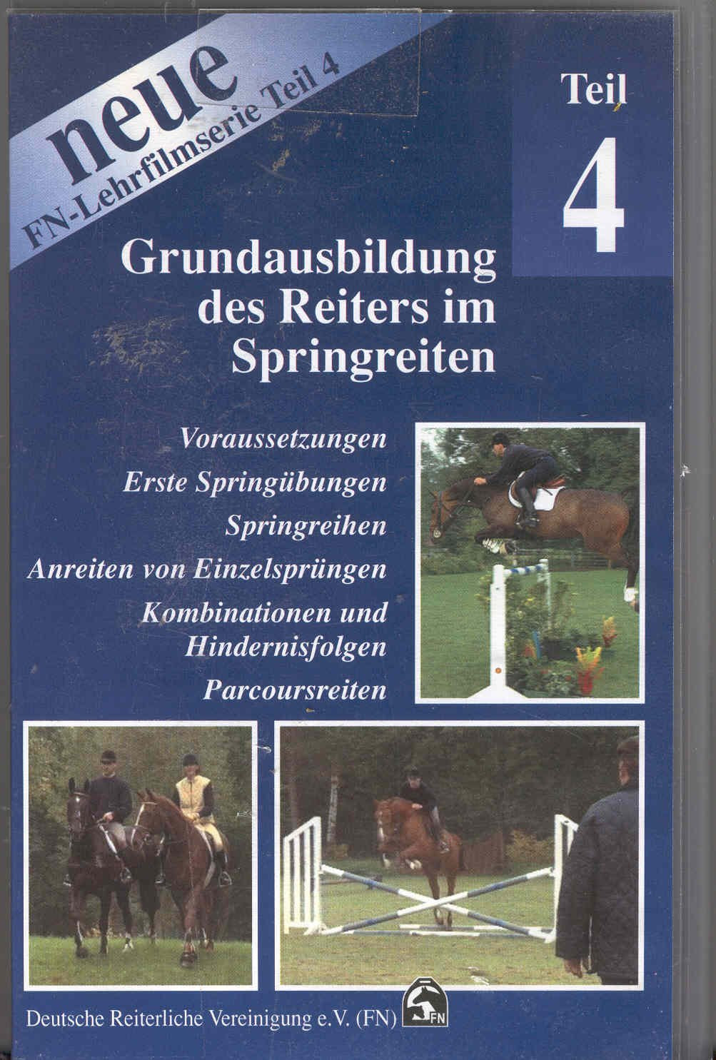 Grundausbildung des Reiters im Springreiten - FN-Lehrfilm 4 Pets