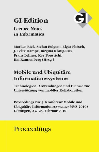 GI Proceedings 163 Mobile und Ubiquitäre Informationssysteme Computer Science