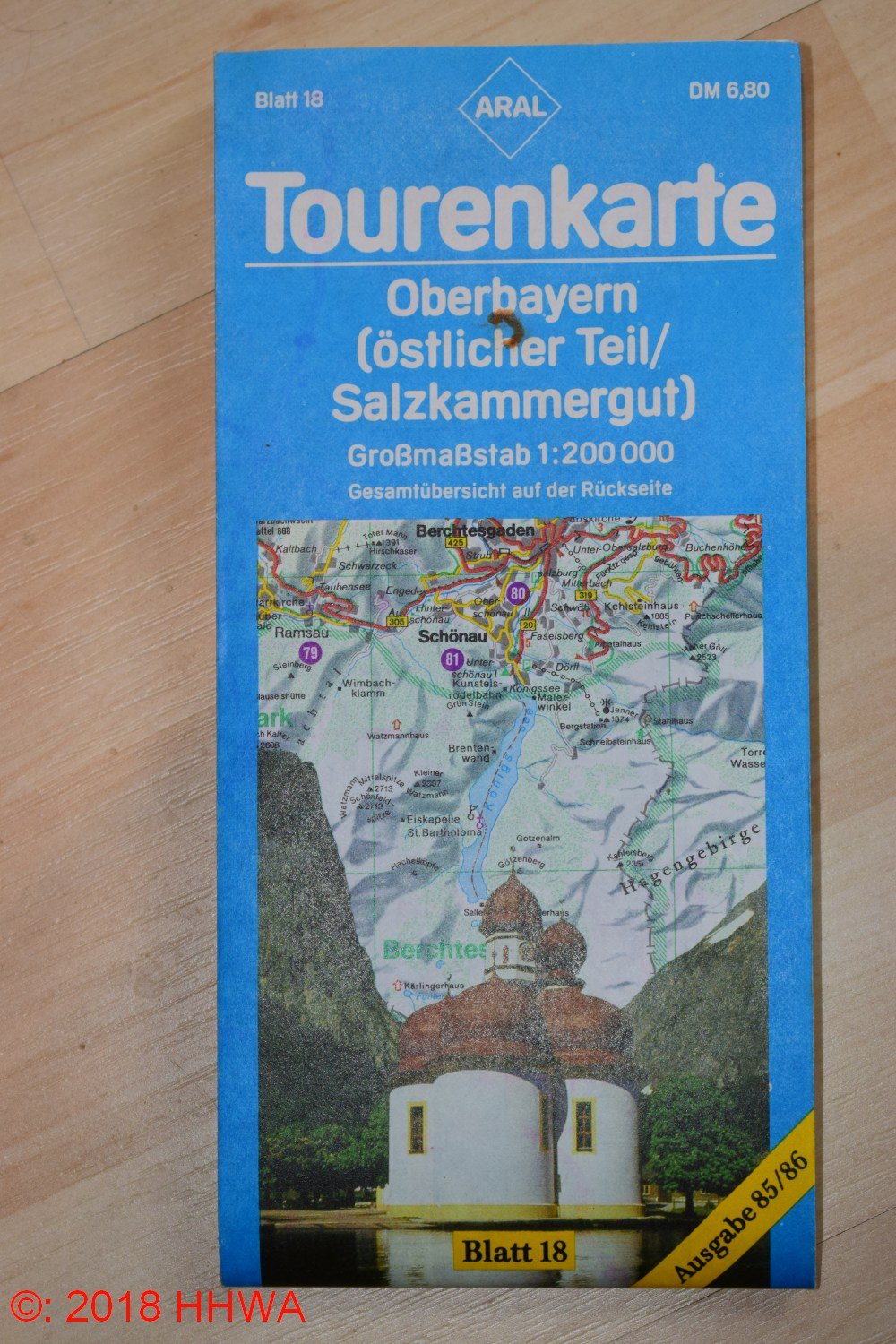 Deutsche Tourenkarte Oberbayer; Salzkammergn 1:200000 Maps & Plans