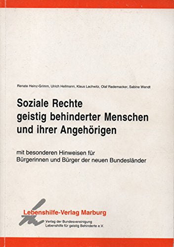 Soziale Rechte geistig behinderter Menschen und ihrer Angehörigen Books