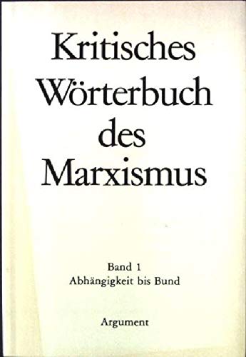 Product Image: Kritisches Wörterbuch des Marxismus - 8 Bände.