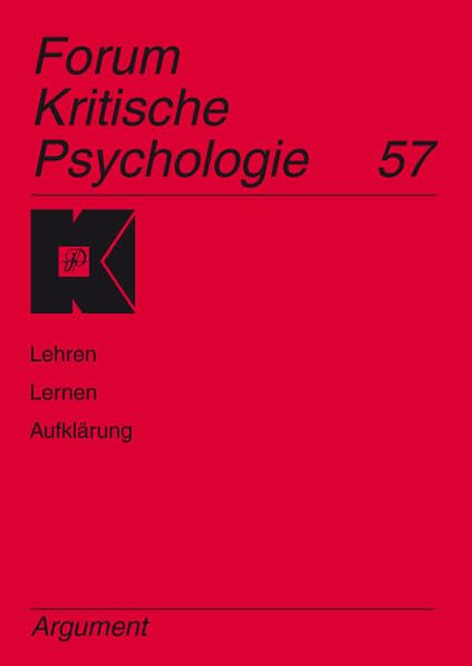 Forum Kritische Psychologie / Lehren - Lernen - Aufklärung Social Sciences