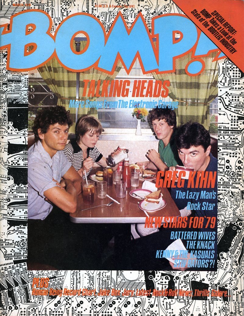 BOMP! Rock & Roll Magazin March 1979 Greg Khin Talking Heads Books