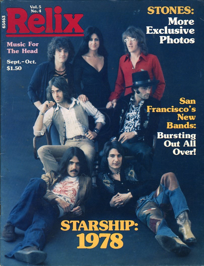 RELIX Musik-Magazin September 1978 Rolling Stones Starship Bobby Cochran Wavy Gravy Books