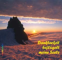 Dankbarkeit beflügelt meine Seele: Wort im Bild Music-Card Maps & Plans