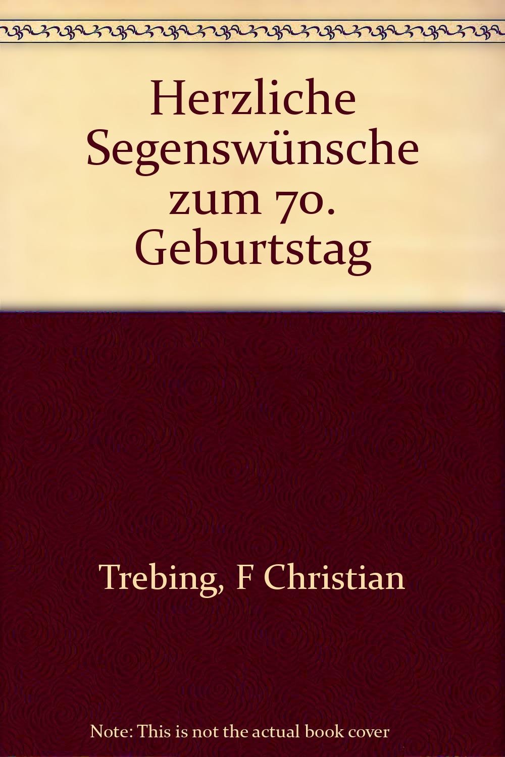 Herzliche Segenswünsche zum 70. Geburtstag Religion & Esotericism