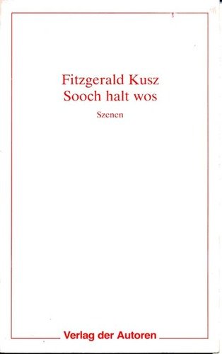 Sooch halt wos. Szenen Books