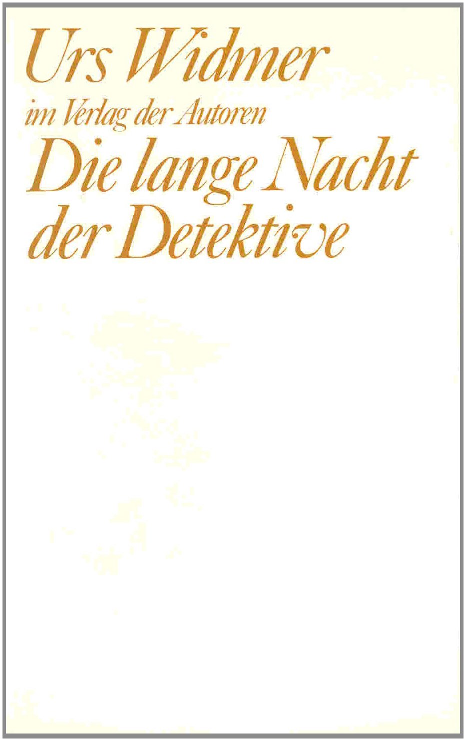 Die lange Nacht der Detektive book