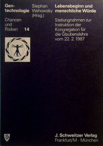 Lebensbeginn und menschliche Würde Books