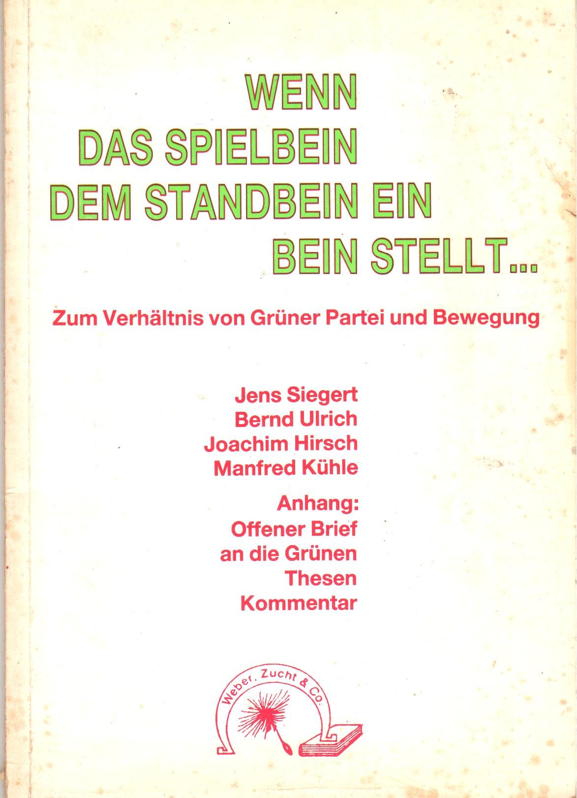 Wenn das Spielbein dem Standbein ein Bein stellt. Zum Verhältnis von Grüner Partei und Bewegung book
