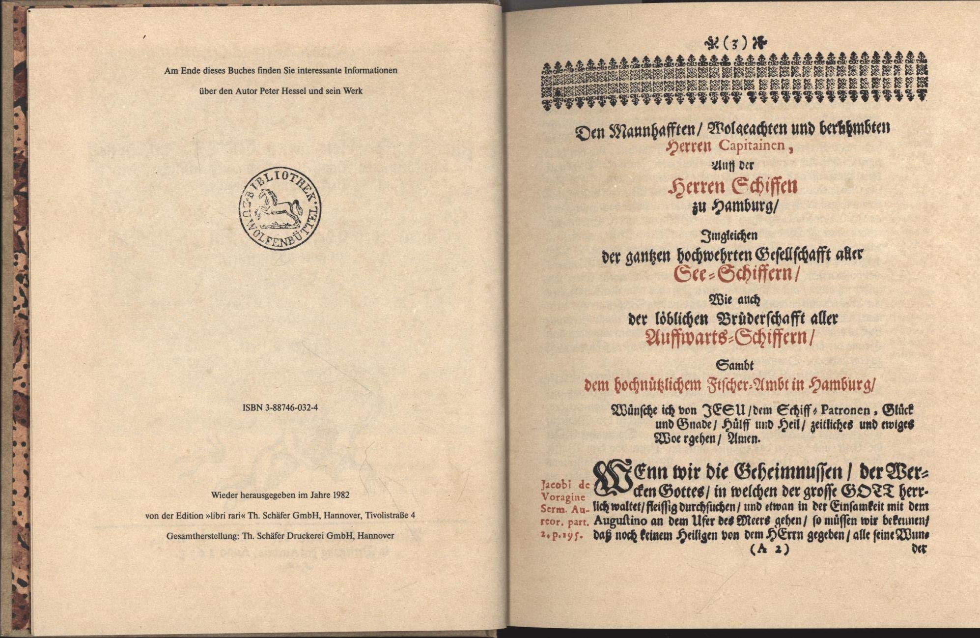 Hertzfliessende Betrachtungen von dem Elbe- Strom Books