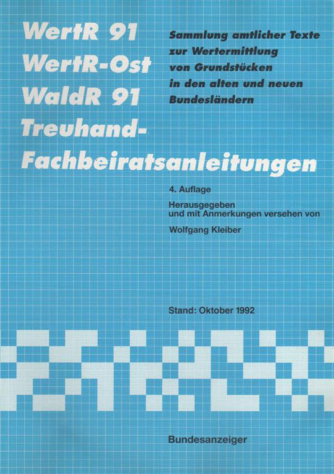 WertR 91. WertR- Ost. WaldR 91. Treuhand- Fachbeiratsanleitungen Law