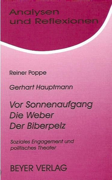 Analysen und Reflexionen, Bd.32, Gerhart Hauptmann 'Die Weber' Film, Art & Culture