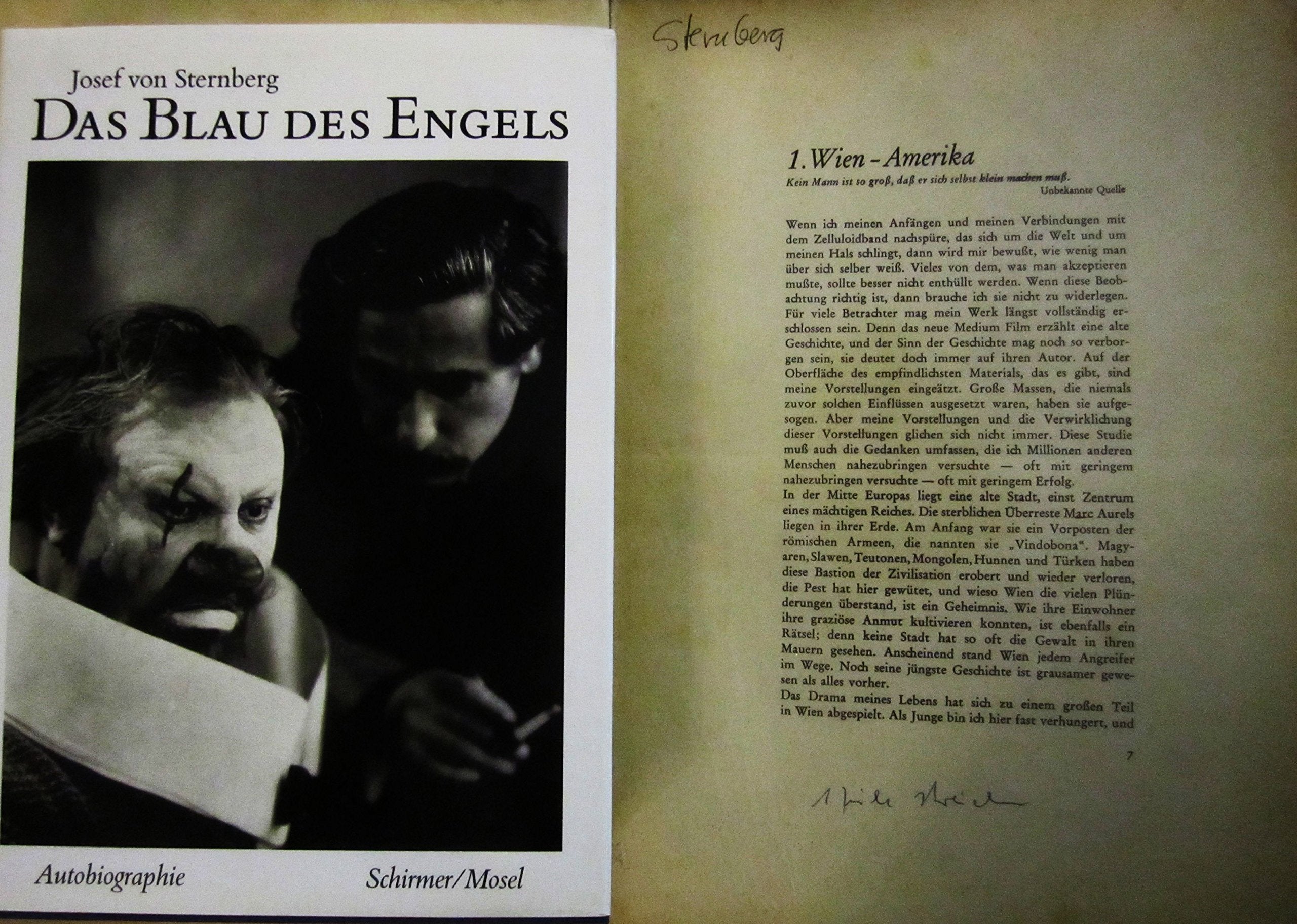 Das Blau des Engels. Eine Autobiographie Memories