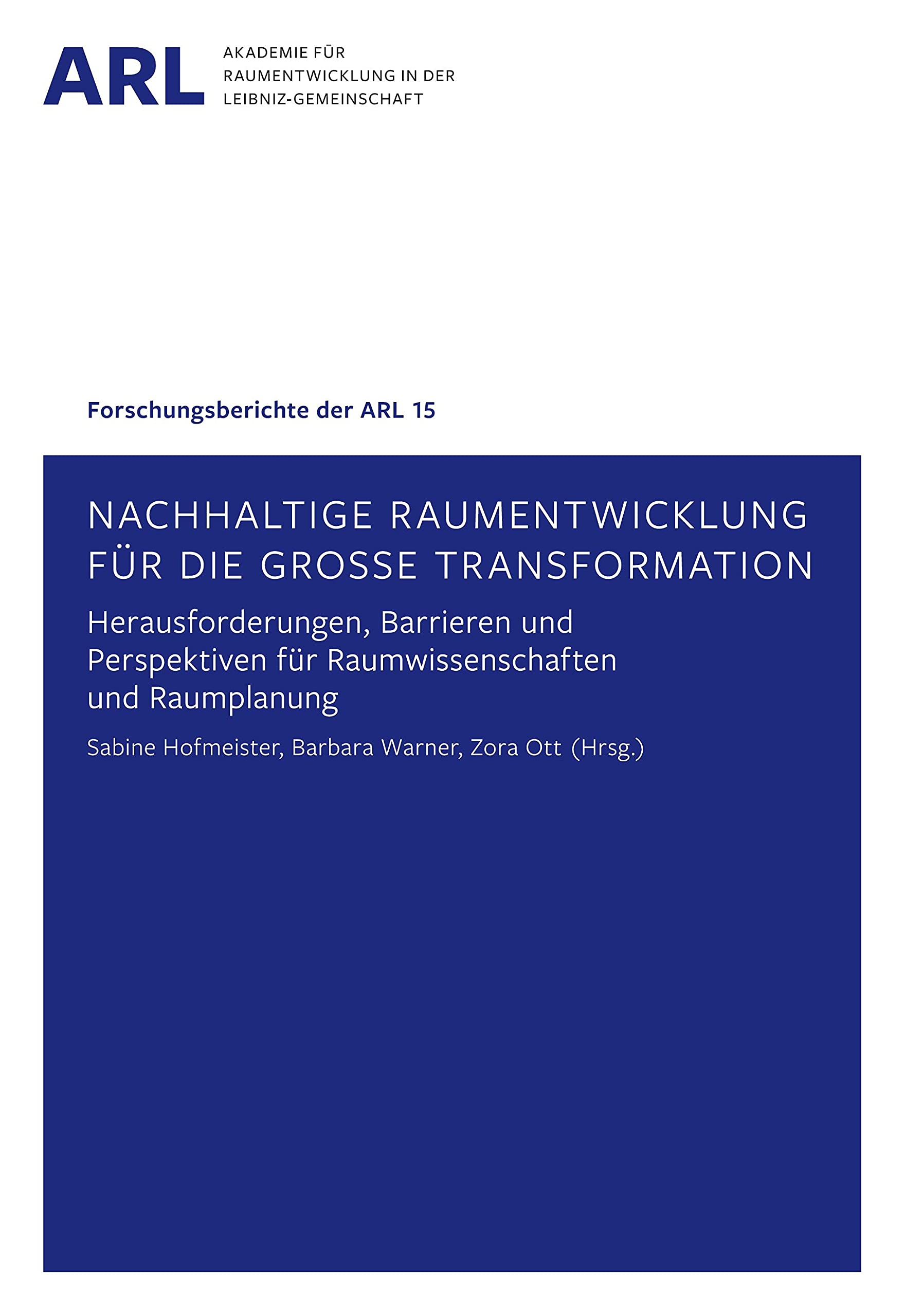 Nachhaltige Raumentwicklung für die große Transformation book