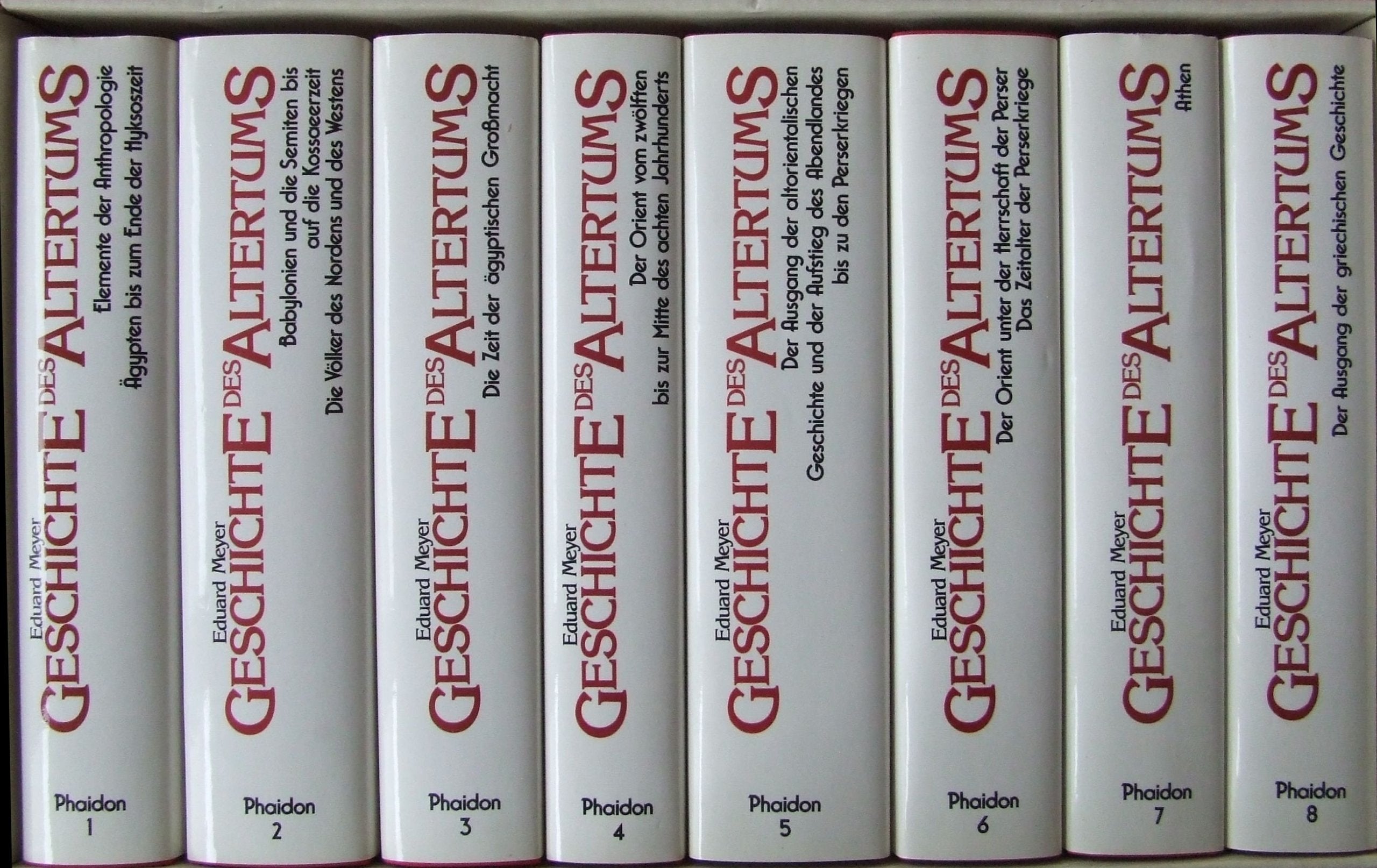Geschichte des Altertums, 8 Bde. Politics & History